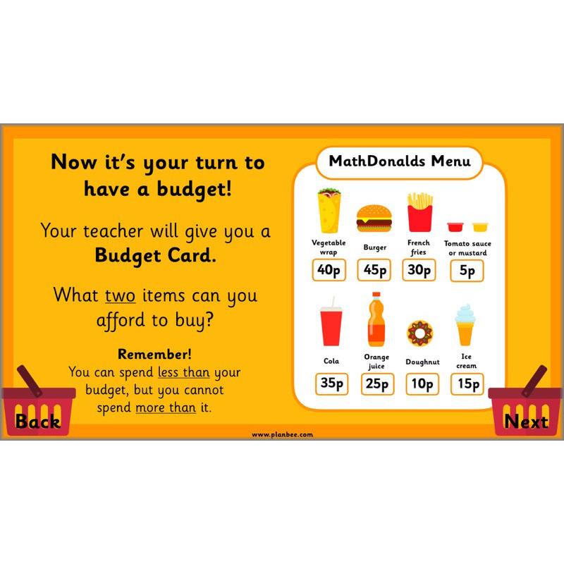 PlanBee Let's Go Shopping: Year 2 Money Maths Activities
