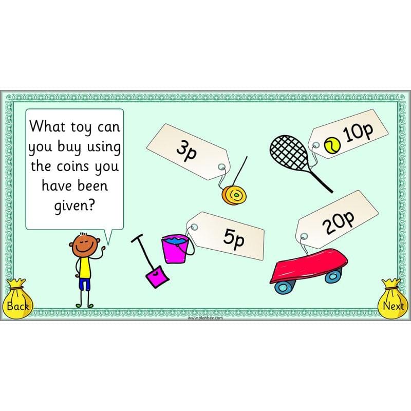 PlanBee Let’s find the value of coins - KS1 fun maths money lesson plans