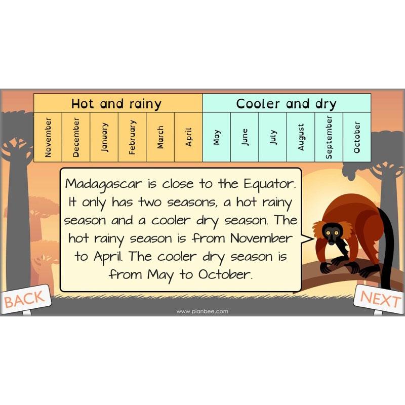PlanBee Exploring Madagascar: LKS2 Year 3 & Year 4 set of Geography lessons