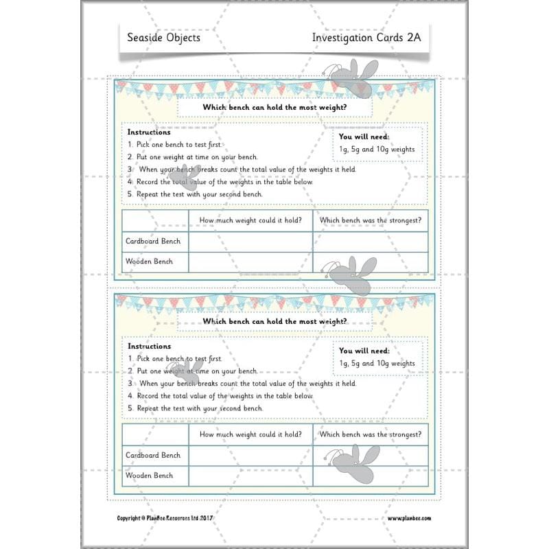 PlanBee Year 1 Science Materials and their Properties by PlanBee