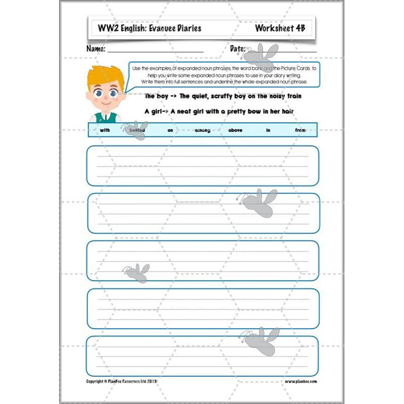 PlanBee World War 2 Evacuee Diary Entries Lesson Plans by PlanBee