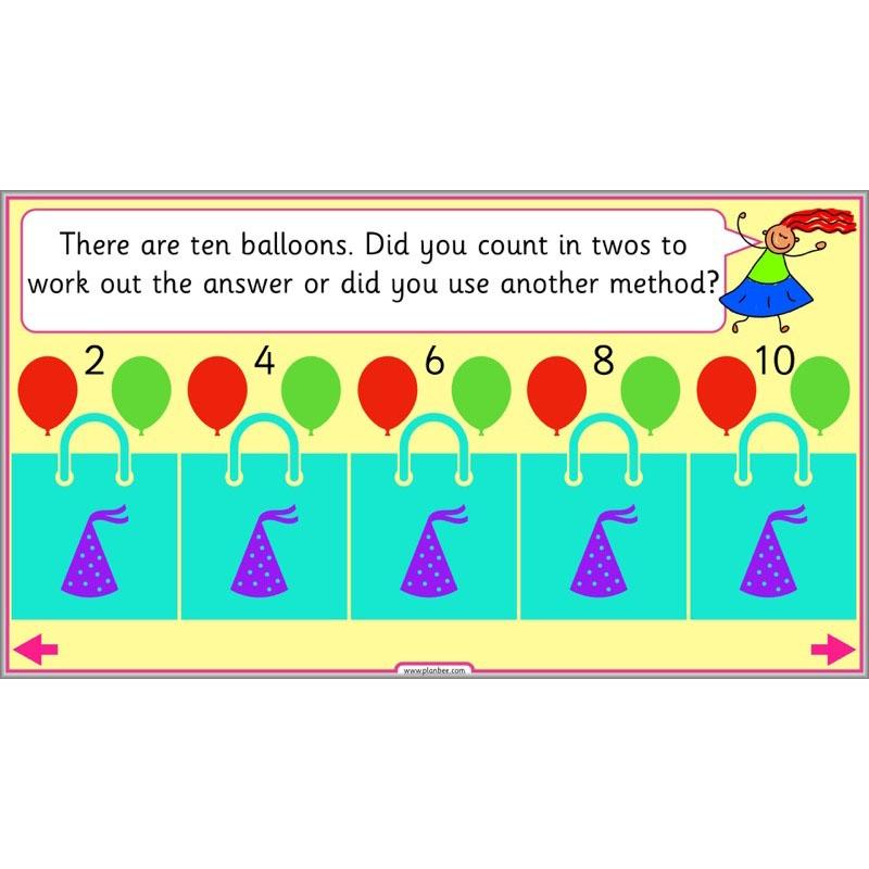 PlanBee Let’s count in multiples - maths for Year 1 KS1