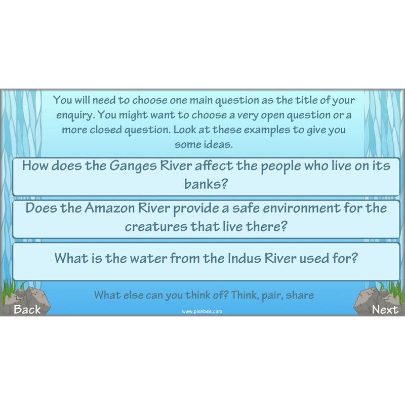 PlanBee Investigating Rivers KS2 planning – physical geography resources