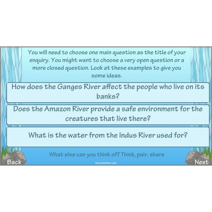 Investgating Rivers Display Investigating Rivers KS2 Geography lessons by PlanBee