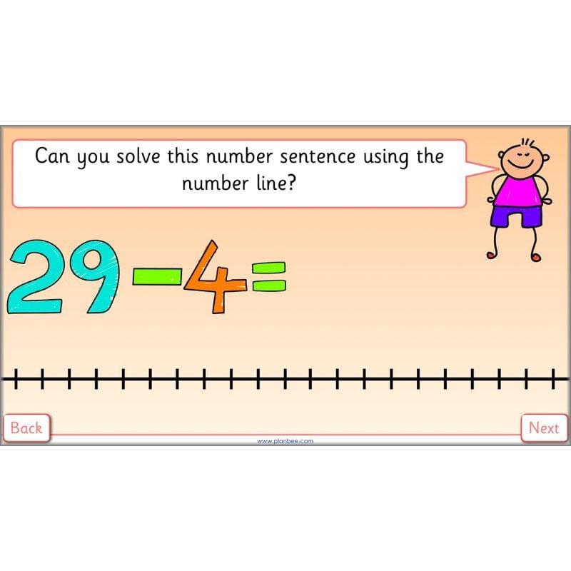 PlanBee Let’s use a number line - KS1 Year 1 complete lesson pack