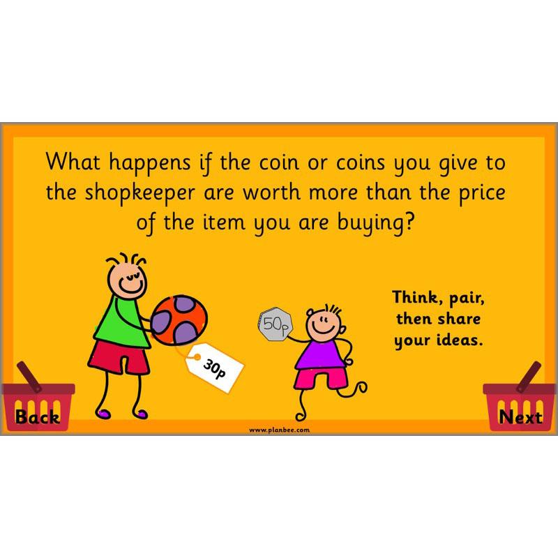PlanBee Let's Go Shopping: Year 2 Money Maths Activities