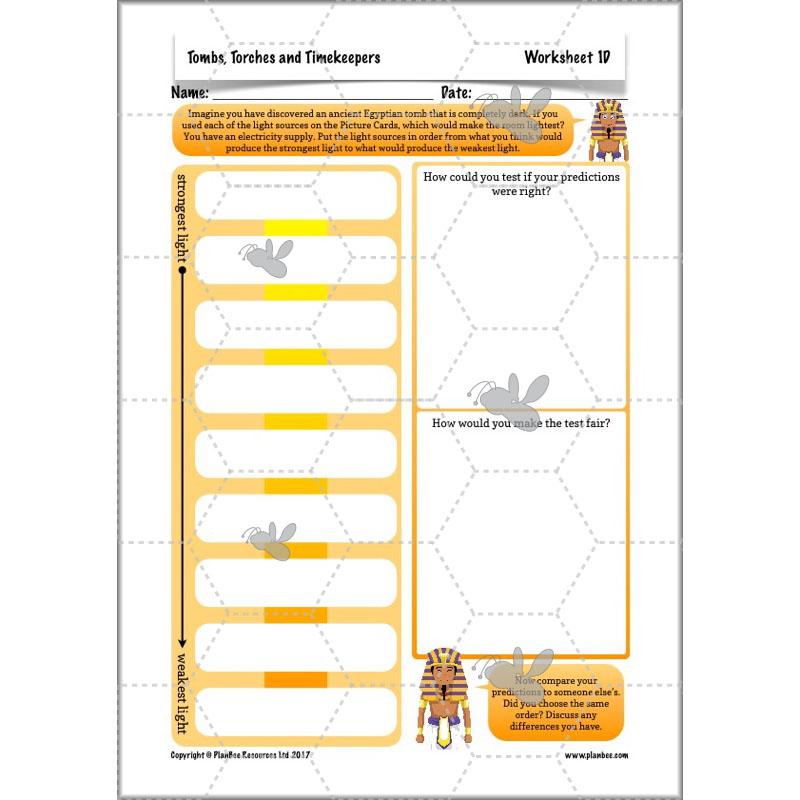 PlanBee Ancient Egypt Science - Light and Shadow: Year 3 Science