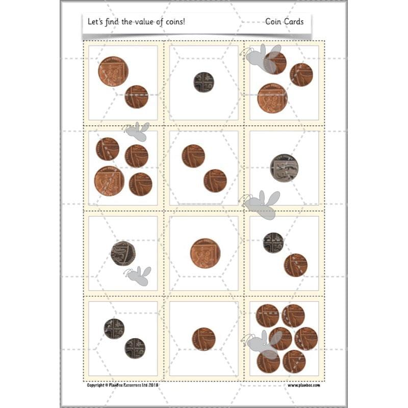 PlanBee Let’s find the value of coins - KS1 fun maths money lesson plans
