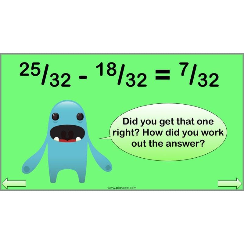 PlanBee Fractions in Action: KS2 Maths Year 3  Lesson Plans and Resources