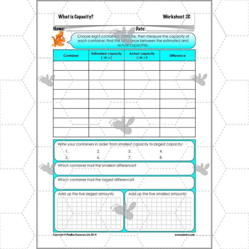 PlanBee What is Capacity? KS2 Maths Measurement Planning Year 3
