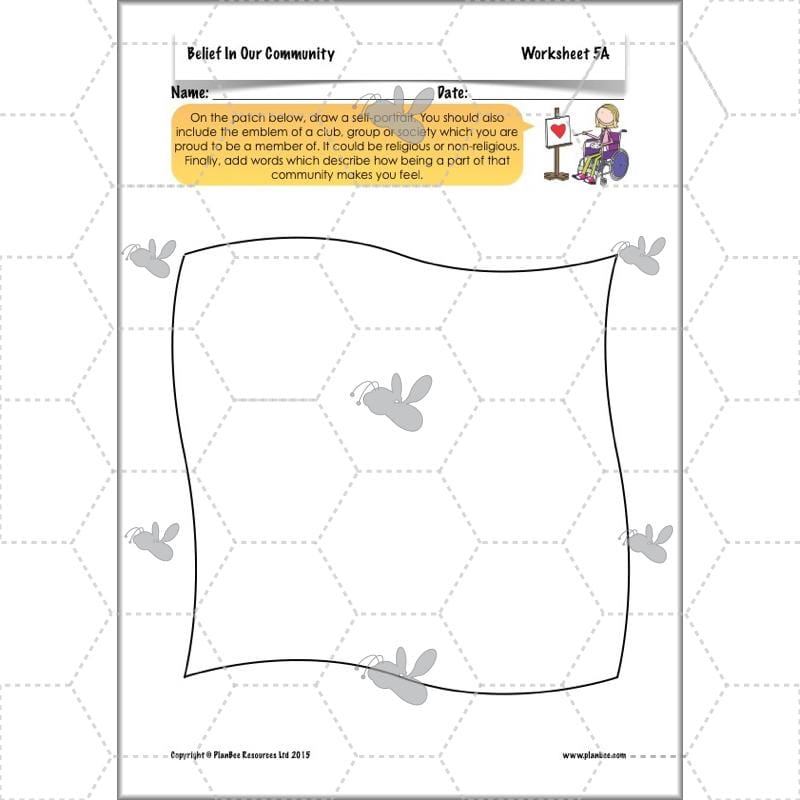 PlanBee Belief In Our Community: Complete set of KS2 RE lessons