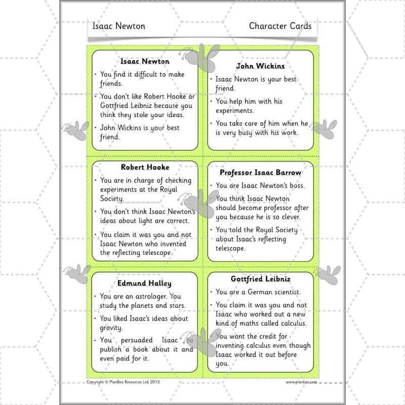 PlanBee Isaac Newton for children – KS1 History lessons