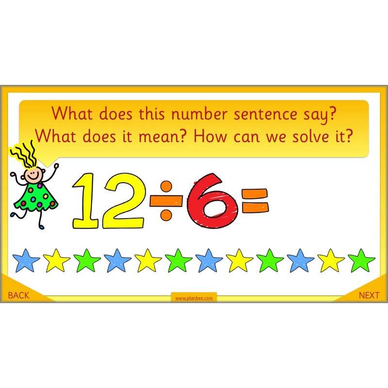 PlanBee Let's share objects equally: Year 1 multiplication and division