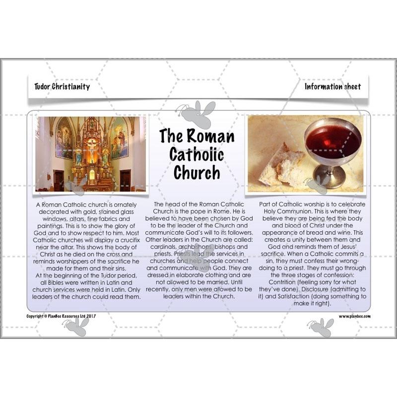 PlanBee Tudor Christianity: Tudor Religion KS2 RE Lessons by PlanBee