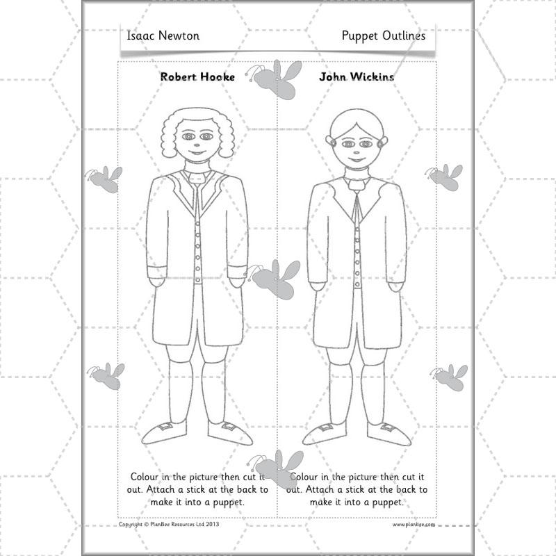 PlanBee Isaac Newton for children – KS1 History lessons