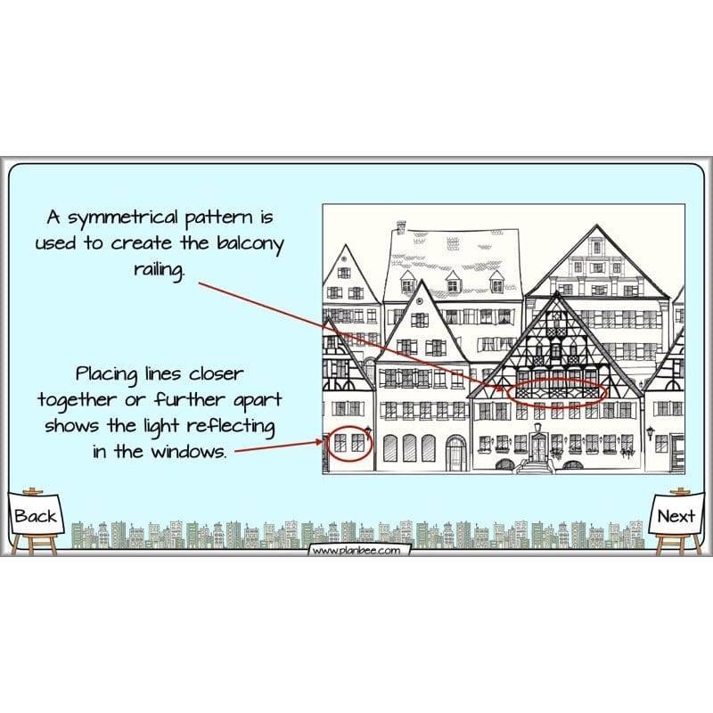 PlanBee Cityscapes Art Lessons for KS2 created by PlanBee