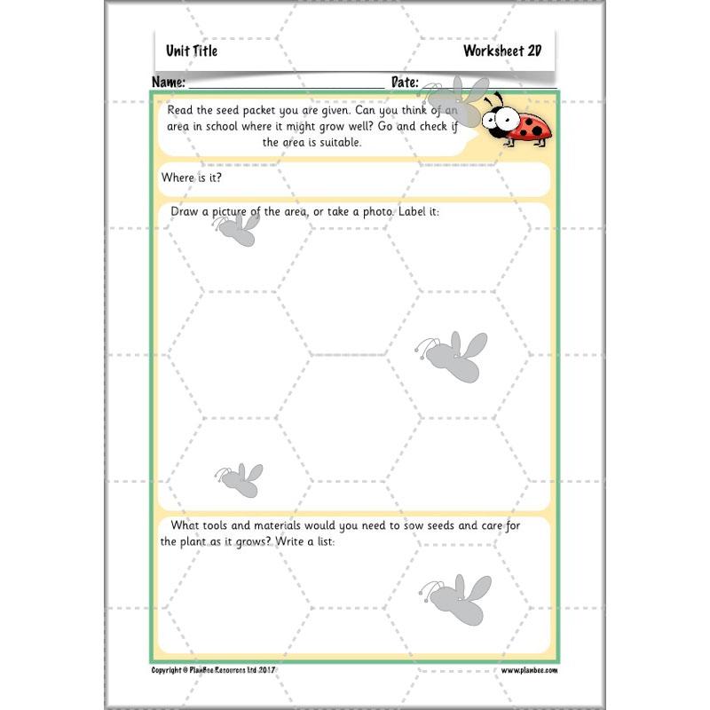 PlanBee Secret World of Plants - KS1 Science Scheme of Work: Year 2