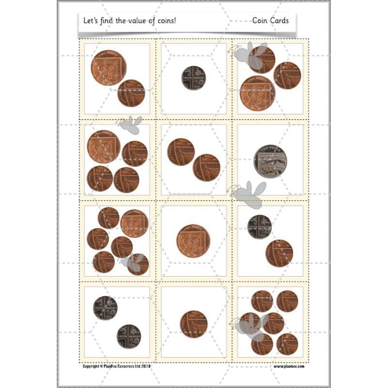 PlanBee Let’s find the value of coins - KS1 fun maths money lesson plans