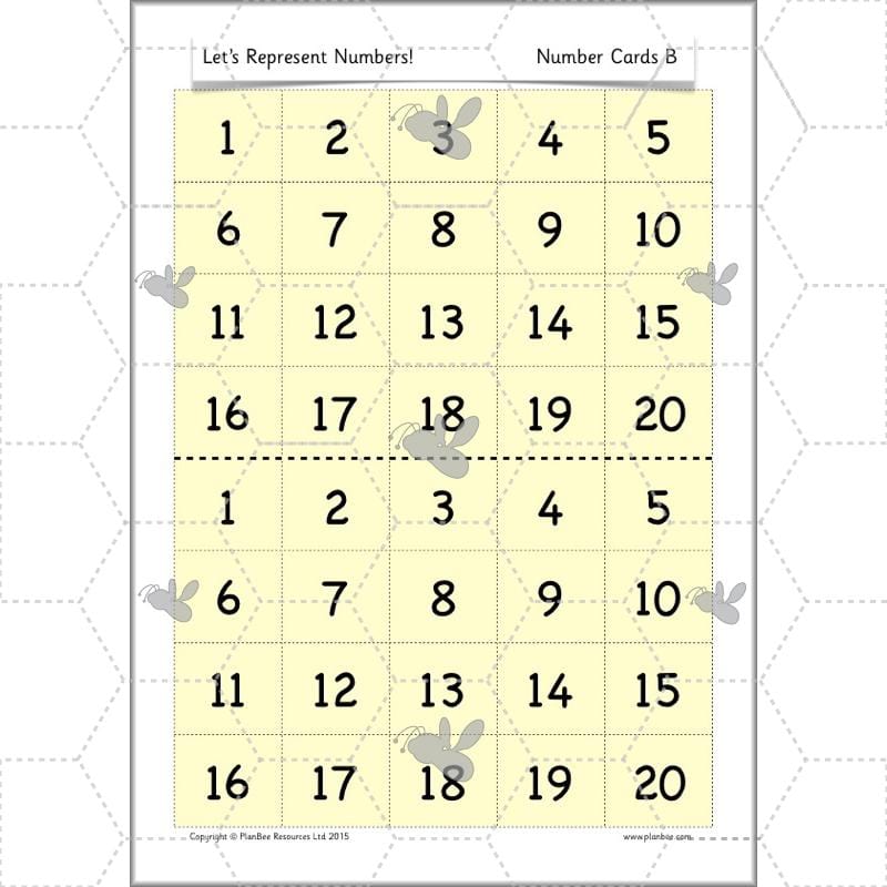 PlanBee Let's Represent Numbers Year 1 Maths by PlanBee