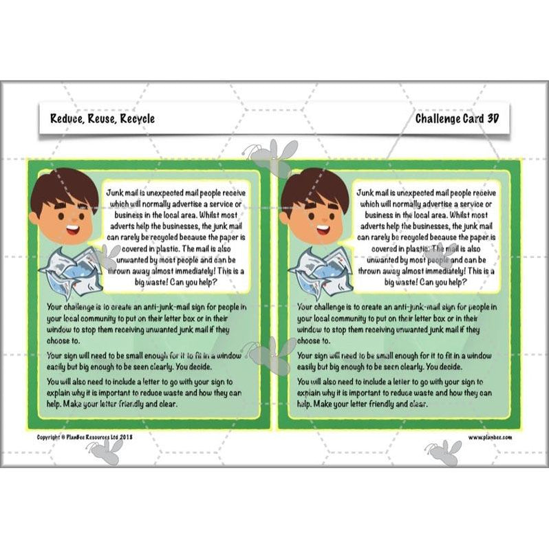 Reduce, Reuse, Recycle | Recycling KS2 ESR by PlanBee