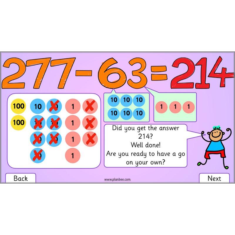 PlanBee Let’s Subtract Big Numbers | Year 2 Maths Plans & Resources | PlanBee