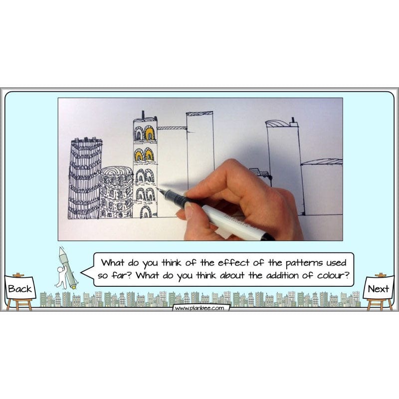 PlanBee Cityscapes Art Lessons for KS2 created by PlanBee