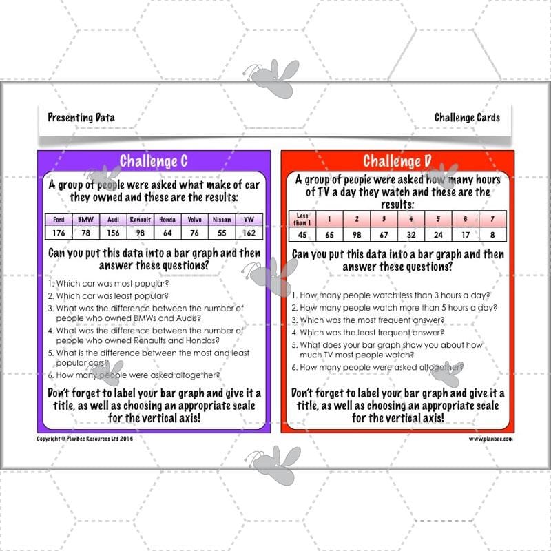 PlanBee Presenting Data Year 4 Statistics Lessons by PlanBee