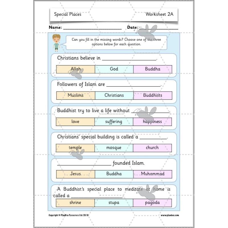 PlanBee Places of Worship & Pilgrimages: KS1 RE Lesson Plans | Year 1 & Year 2
