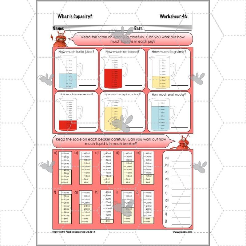 PlanBee What is Capacity? KS2 Maths Measurement Planning Year 3