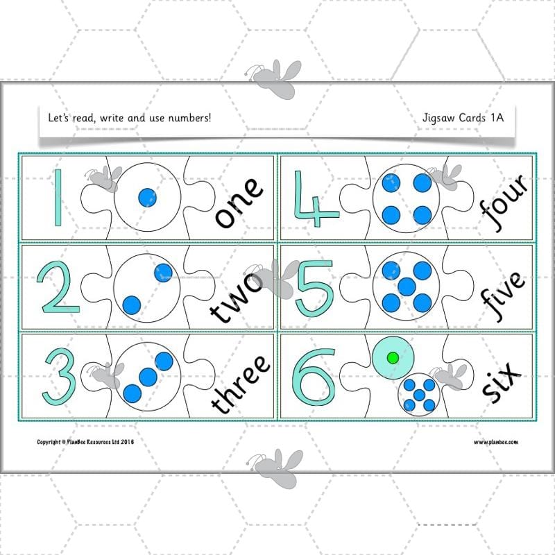 PlanBee Let’s read, write and use numbers Year 1 KS1