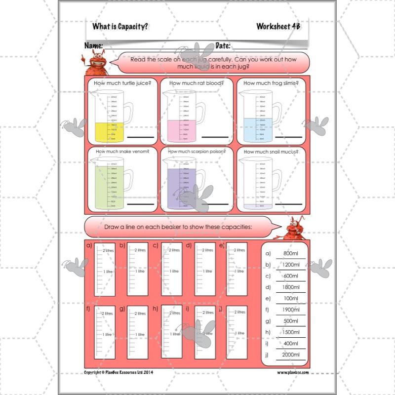 PlanBee What is Capacity? KS2 Maths Measurement Planning Year 3