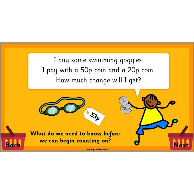 PlanBee Let's Go Shopping: Year 2 Money Maths Activities