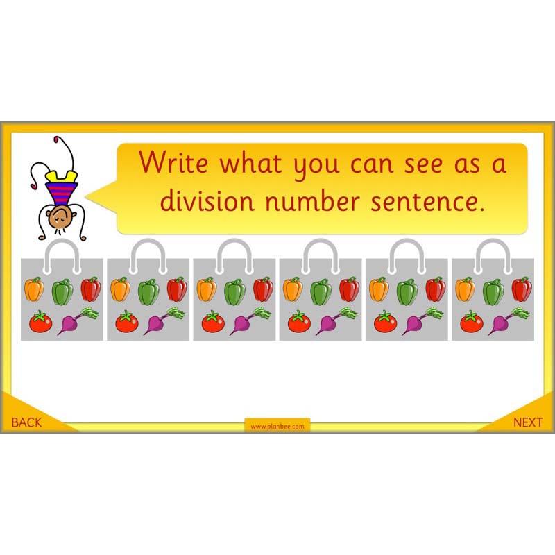 PlanBee Let's share objects equally: Year 1 multiplication and division