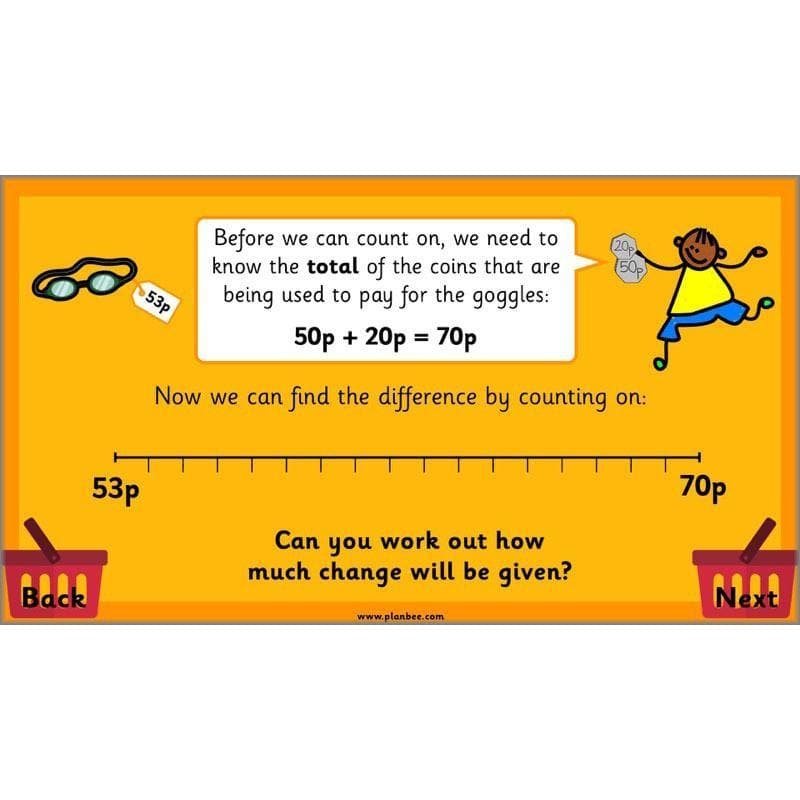 PlanBee Let's Go Shopping: Year 2 Money Maths Activities