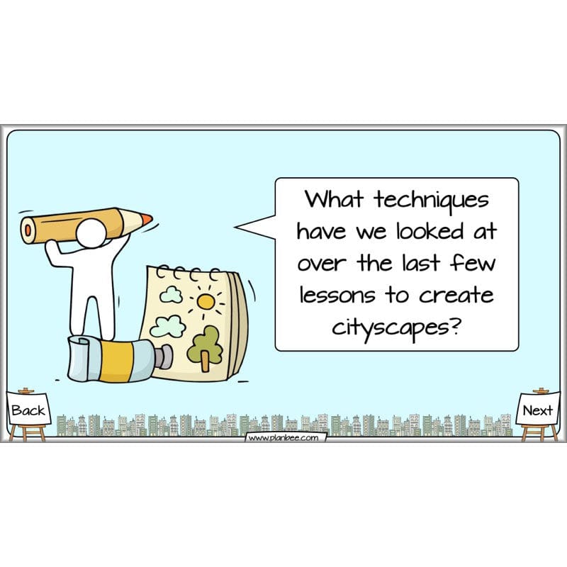PlanBee Cityscapes Art Lessons for KS2 created by PlanBee
