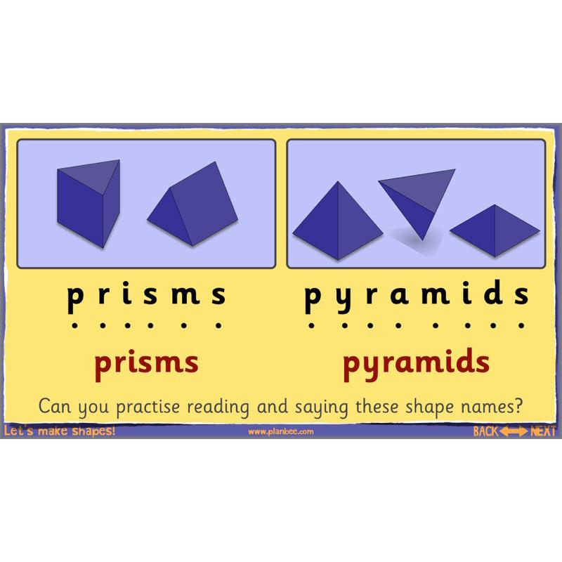 PlanBee Make Shapes Year 1 Shape Maths Lessons | PlanBee