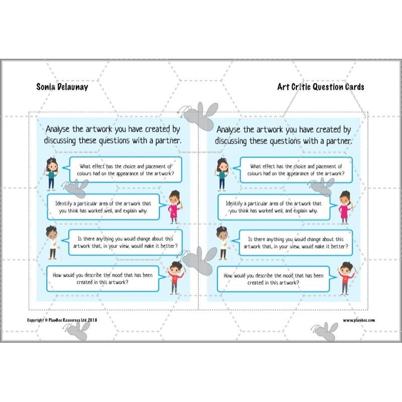 PlanBee Sonia DelaunayKS2 Art scheme of work by PlanBee