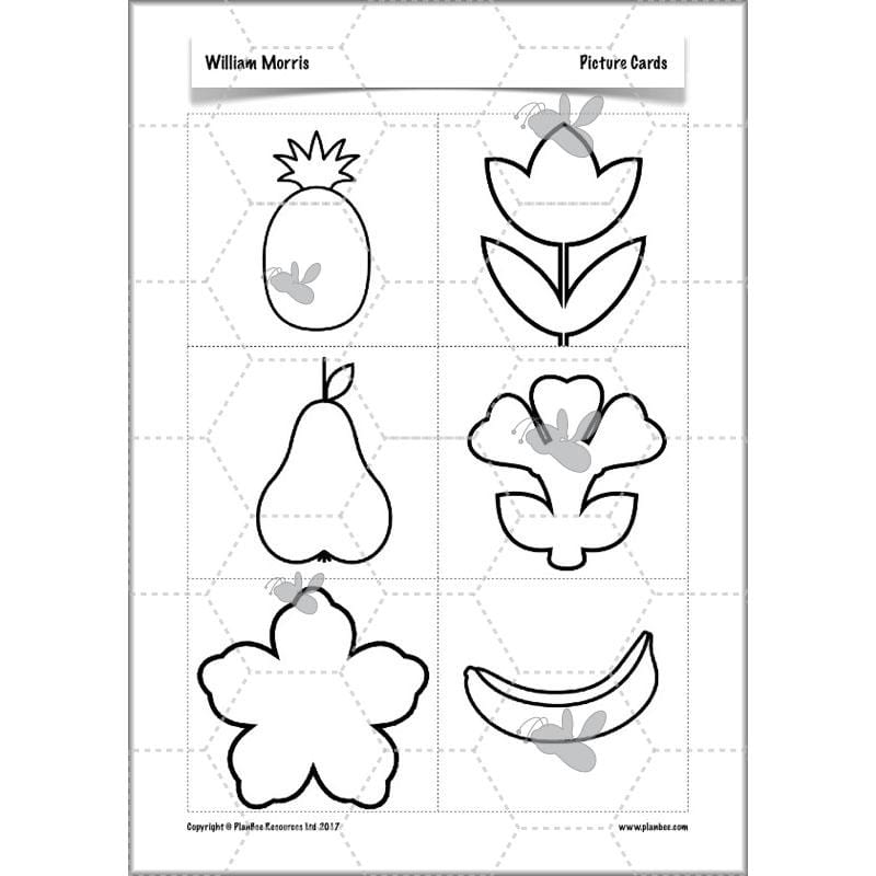 PlanBee William Morris KS2 Art Lesson Plan Packs for Year 3 & Year 4