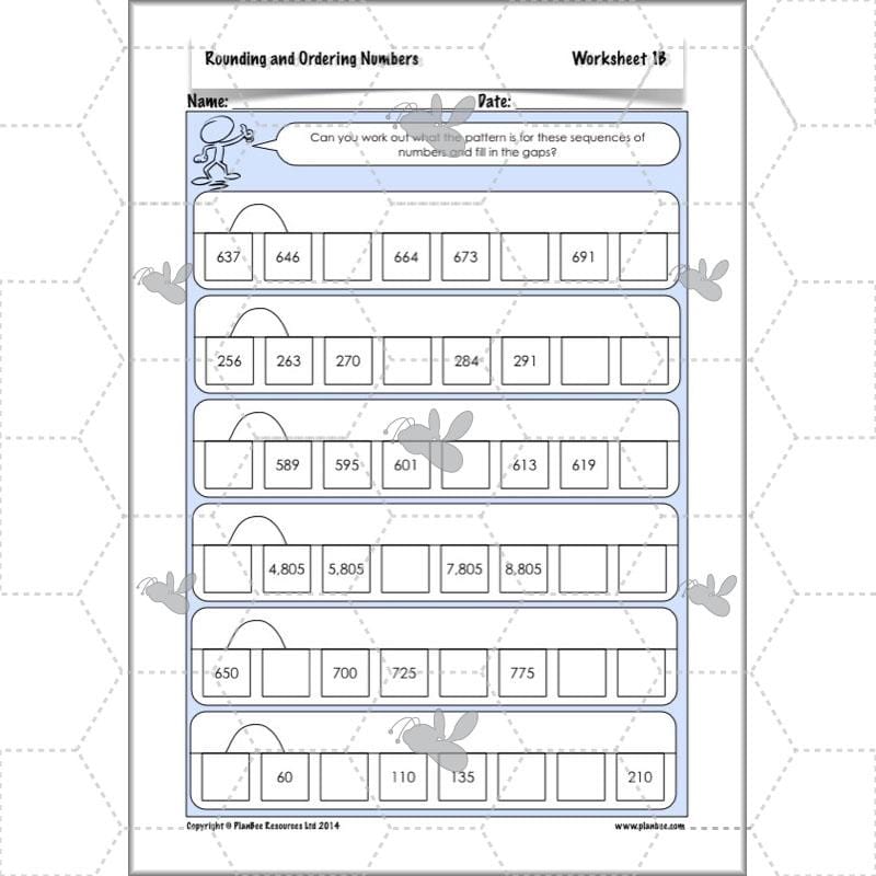 PlanBee Rounding and Ordering Numbers - Place Value: Year 4 Maths Lesson Plans
