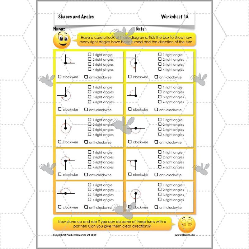 PlanBee Shapes and Angles Year 3 Maths Lessons by PlanBee