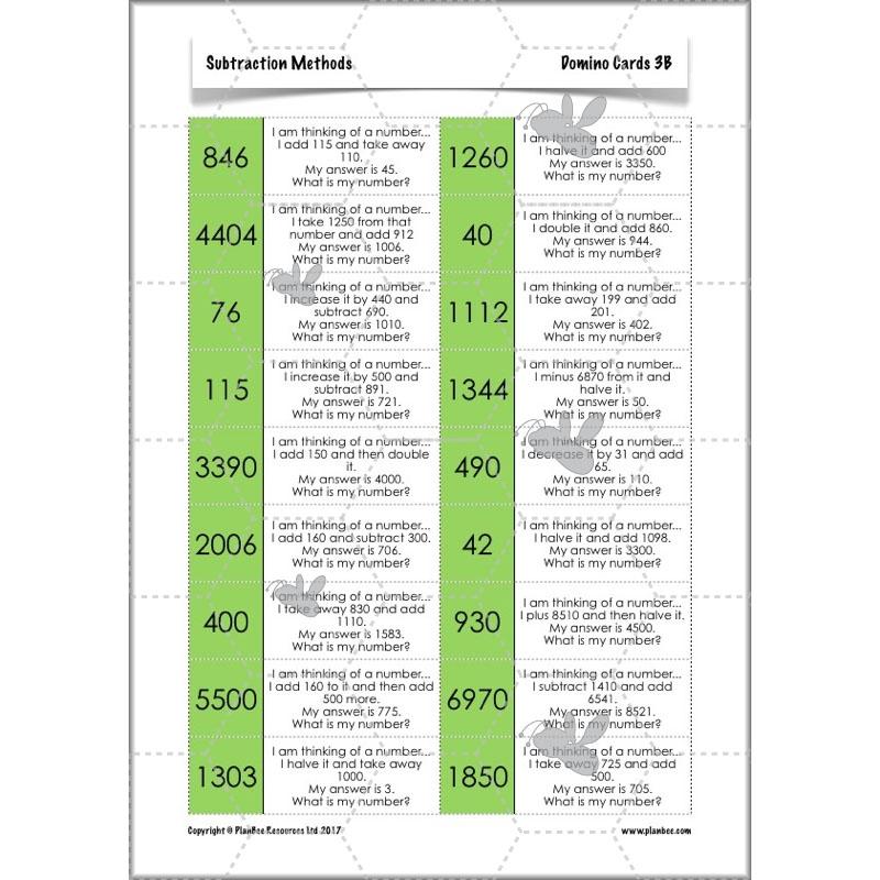 PlanBee Subtraction Methods - KS2 - Year 5 Maths - Addition and Subtraction