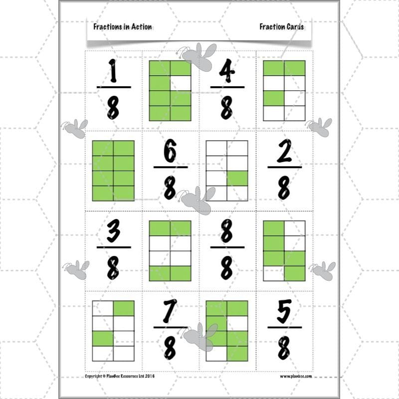 PlanBee Fractions in Action: KS2 Maths Year 3  Lesson Plans and Resources