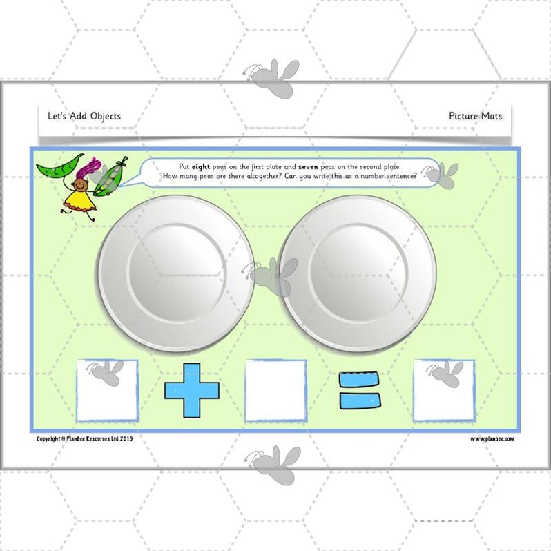 Year 1 Addition to 20 Adding Objects Maths by PlanBee