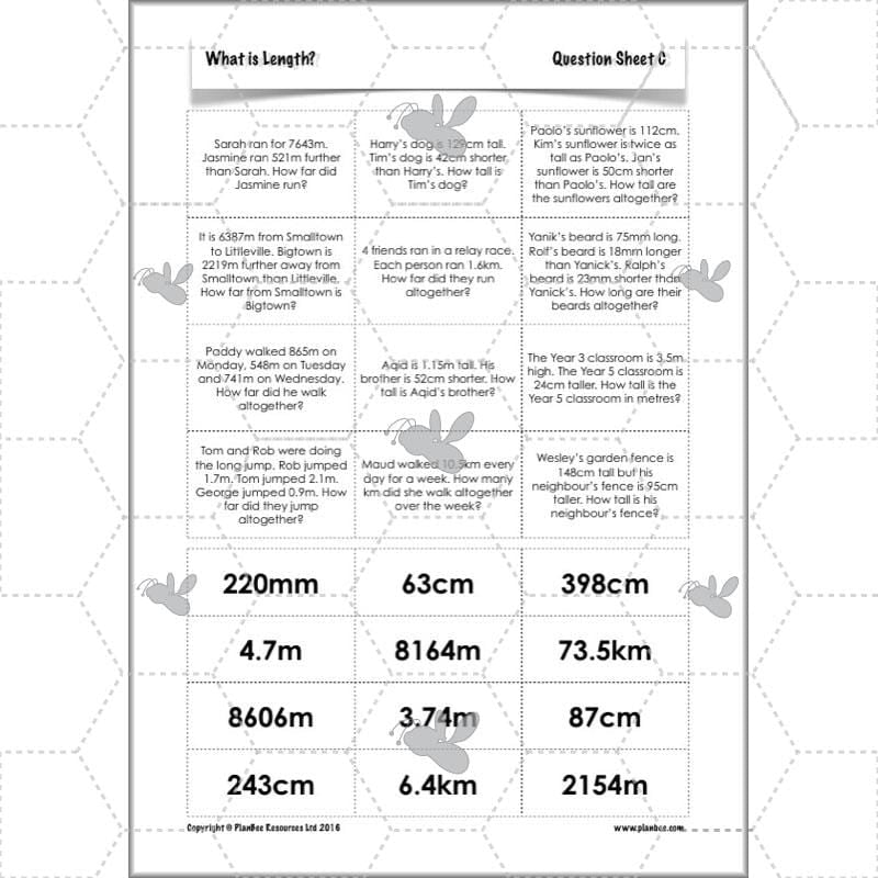PlanBee What is Length? KS2 Maths Measurement Year 3 Lesson Planning