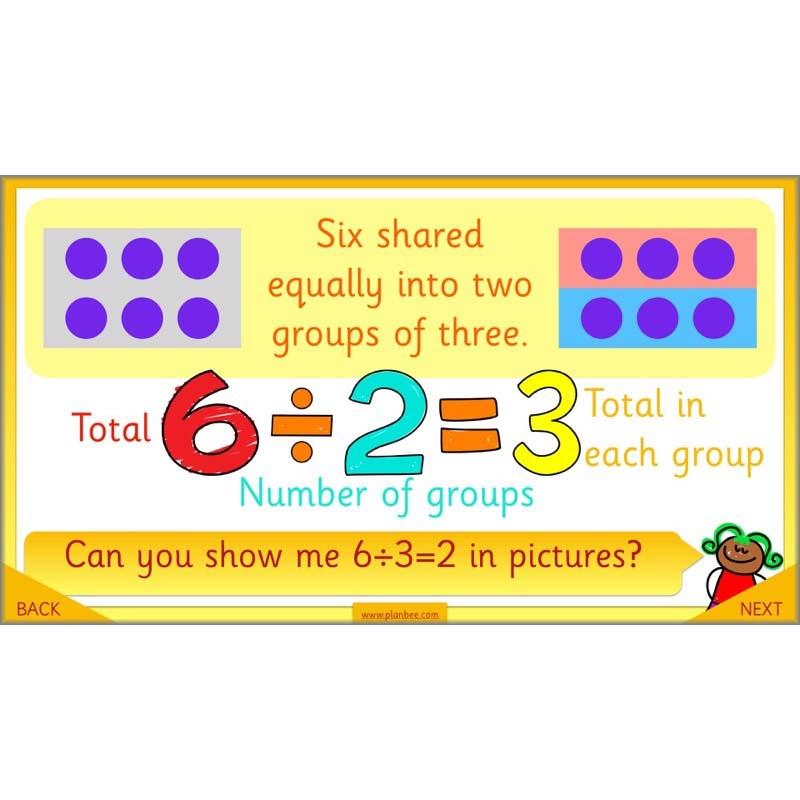 PlanBee Let's share objects equally: Year 1 multiplication and division