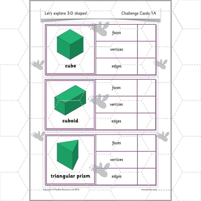 PlanBee Explore 3D Shapes Year 2 Maths Lesson by PlanBee