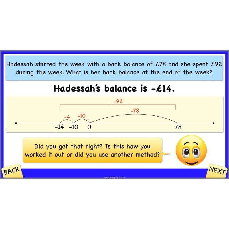 PlanBee Positive and Negative Numbers Year 5 Maths | PlanBee