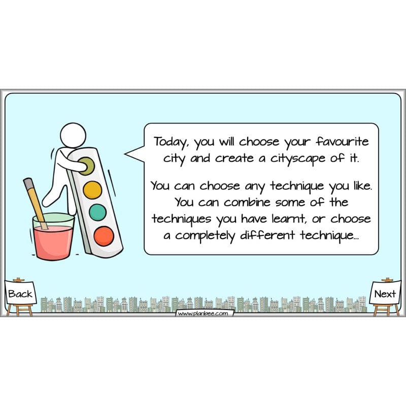 PlanBee Cityscapes Art Lessons for KS2 created by PlanBee