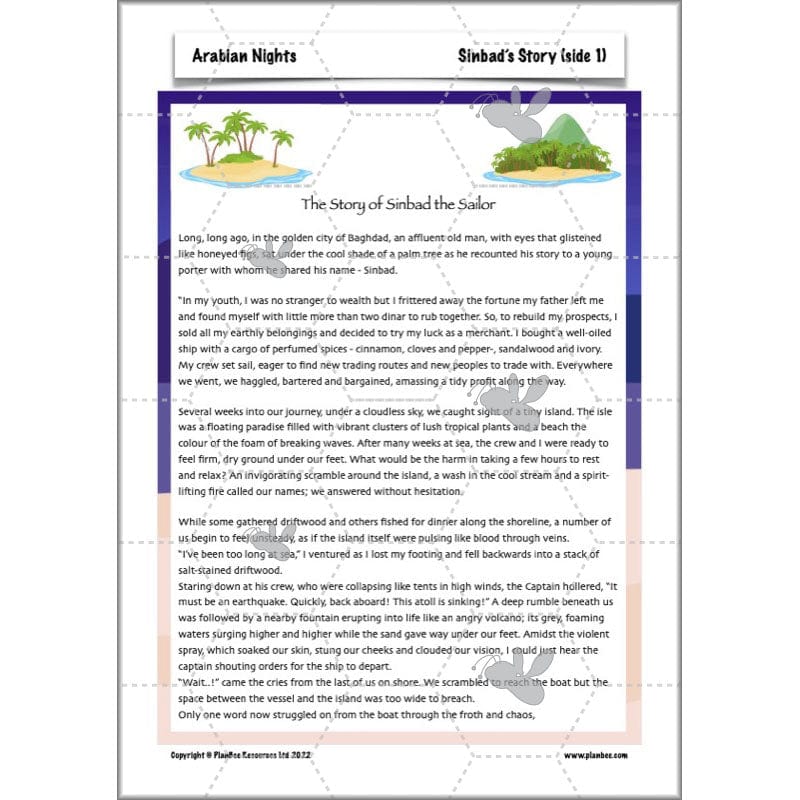 PlanBee Arabian Nights KS2 English Planning | PlanBee