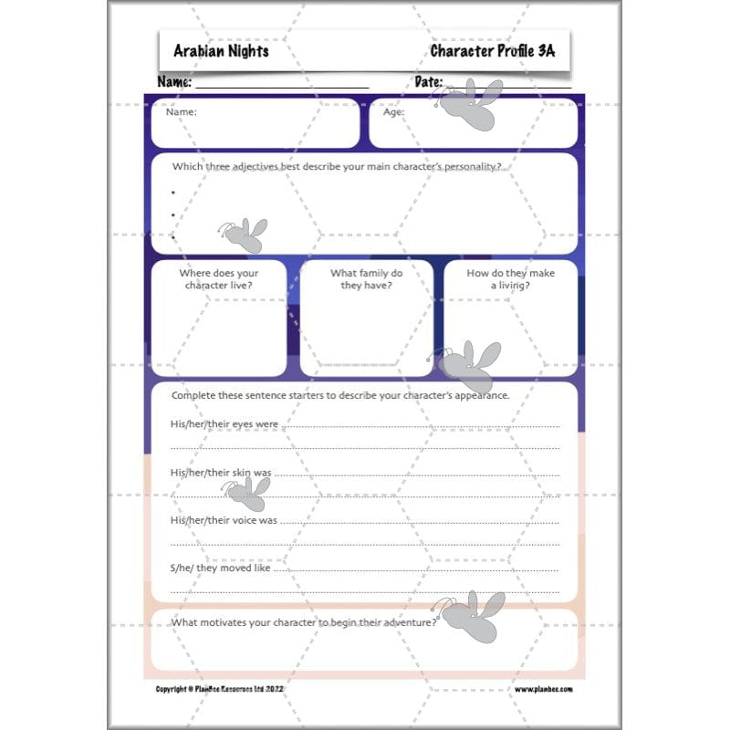PlanBee Arabian Nights KS2 English Planning | PlanBee